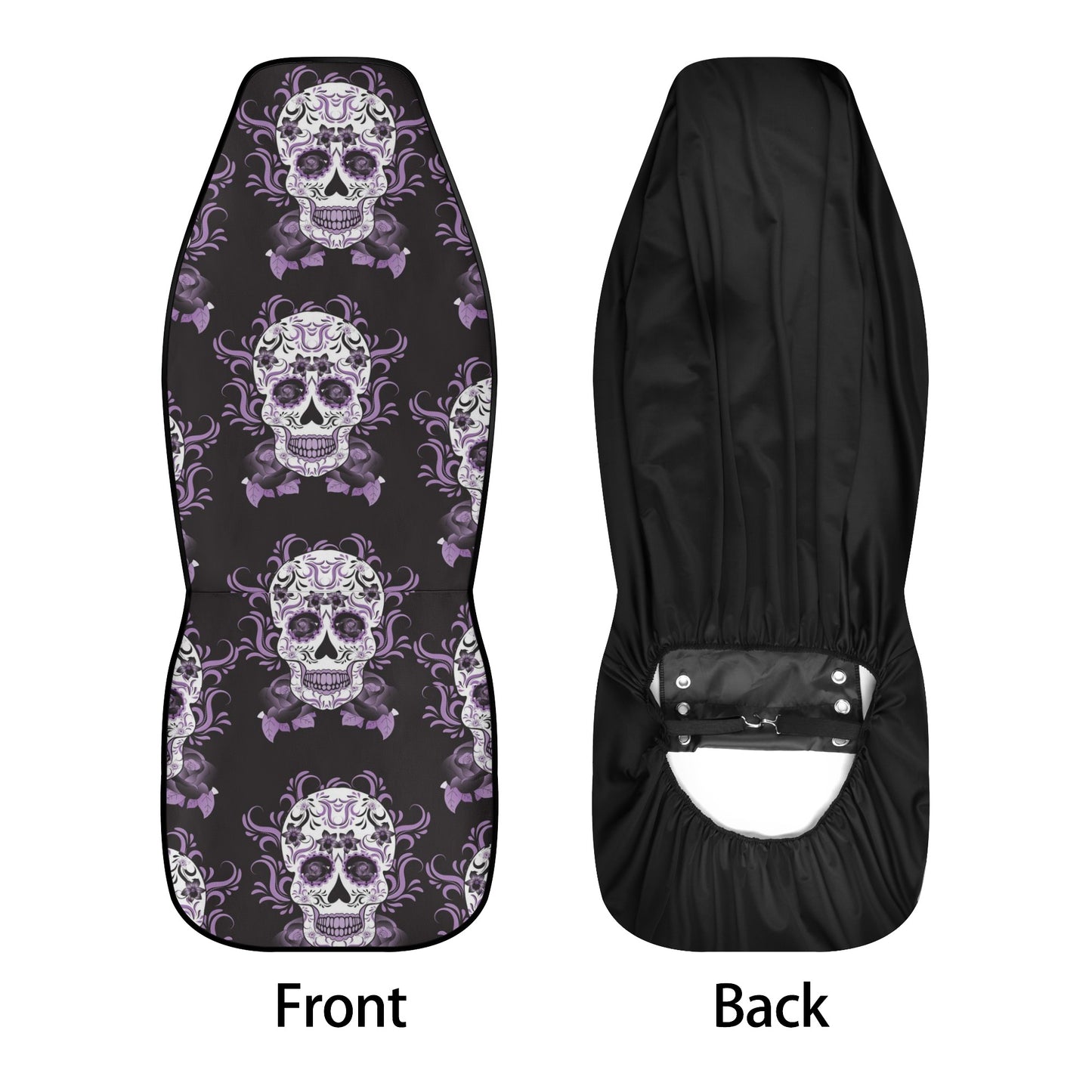 Floral skull car tool, mexican skull car seat tool, day of the dead car rug, sugar skull girl washable car seat covers, calaveras skull seat