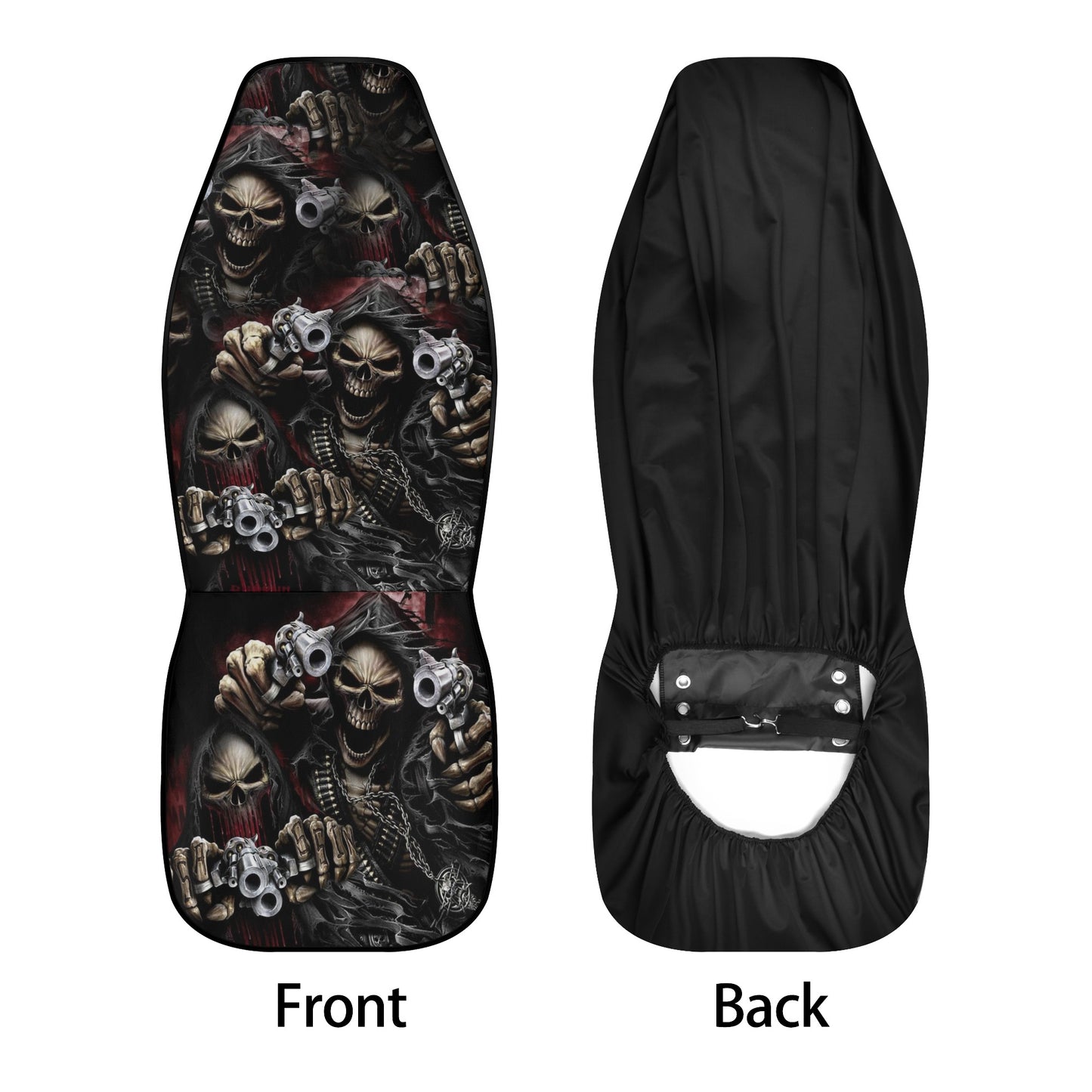Skull seat cover for car, rose skull cover cushion accessories for Cars, horror washable car seat covers, horror mat for car, floral skull r