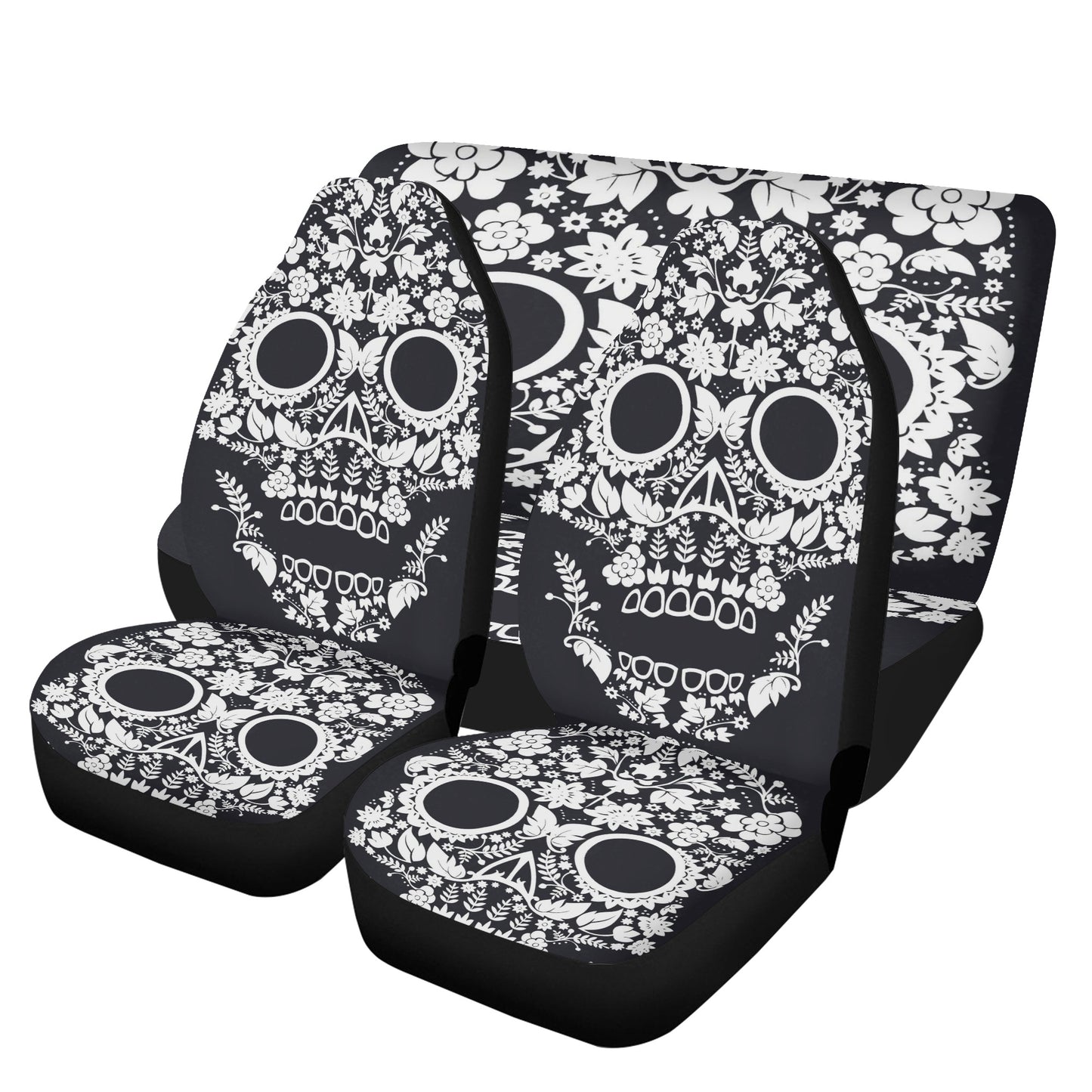 Mexican skull car seat , candy skull seat cover for car, dia de los muertos skull car seat tool, mexico car tool, candy skull seat cover protector, floral sugar skull seat cover for car, sugar skull girl car accessories, dia de los muertos skull seat