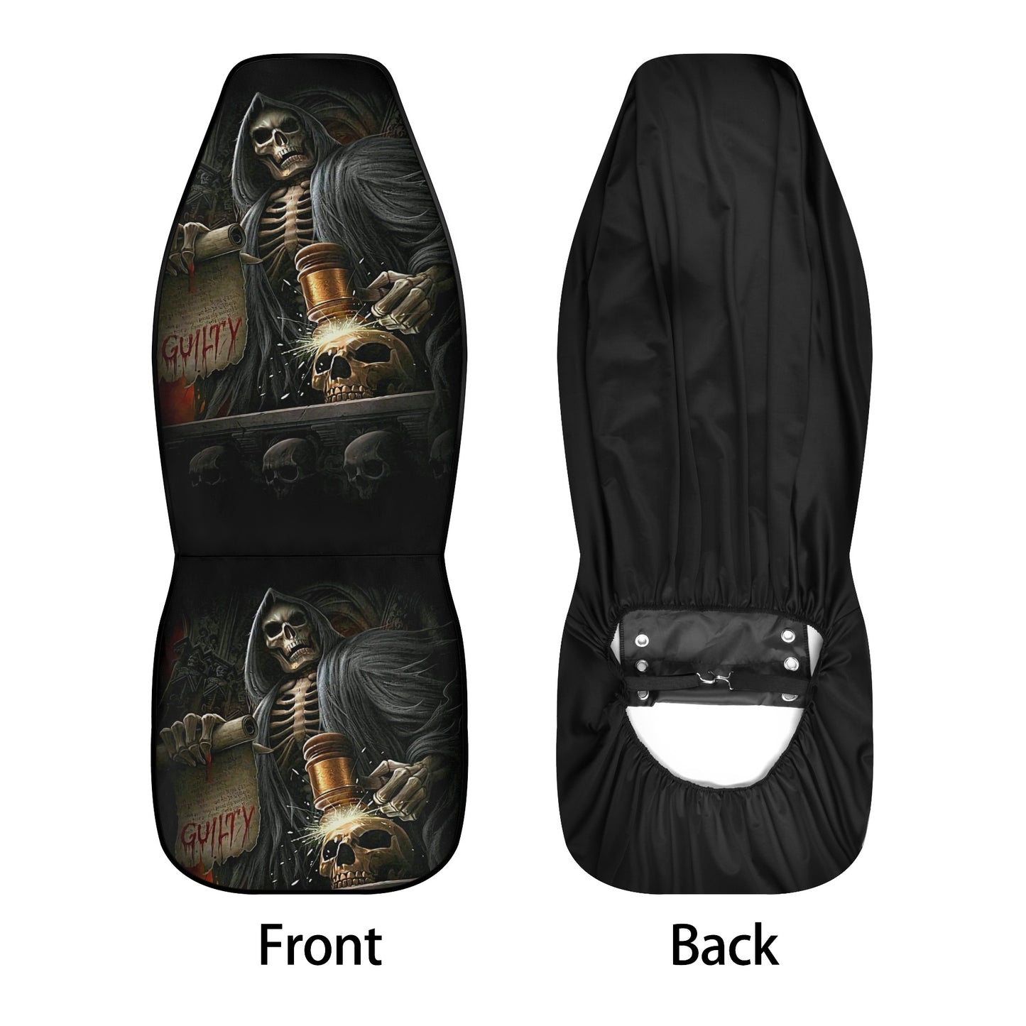 Evil mat for car, skull car rug, evil car seat protector, flame skull seat cover for truck, flower skull seat cover for vehicles, punisher s