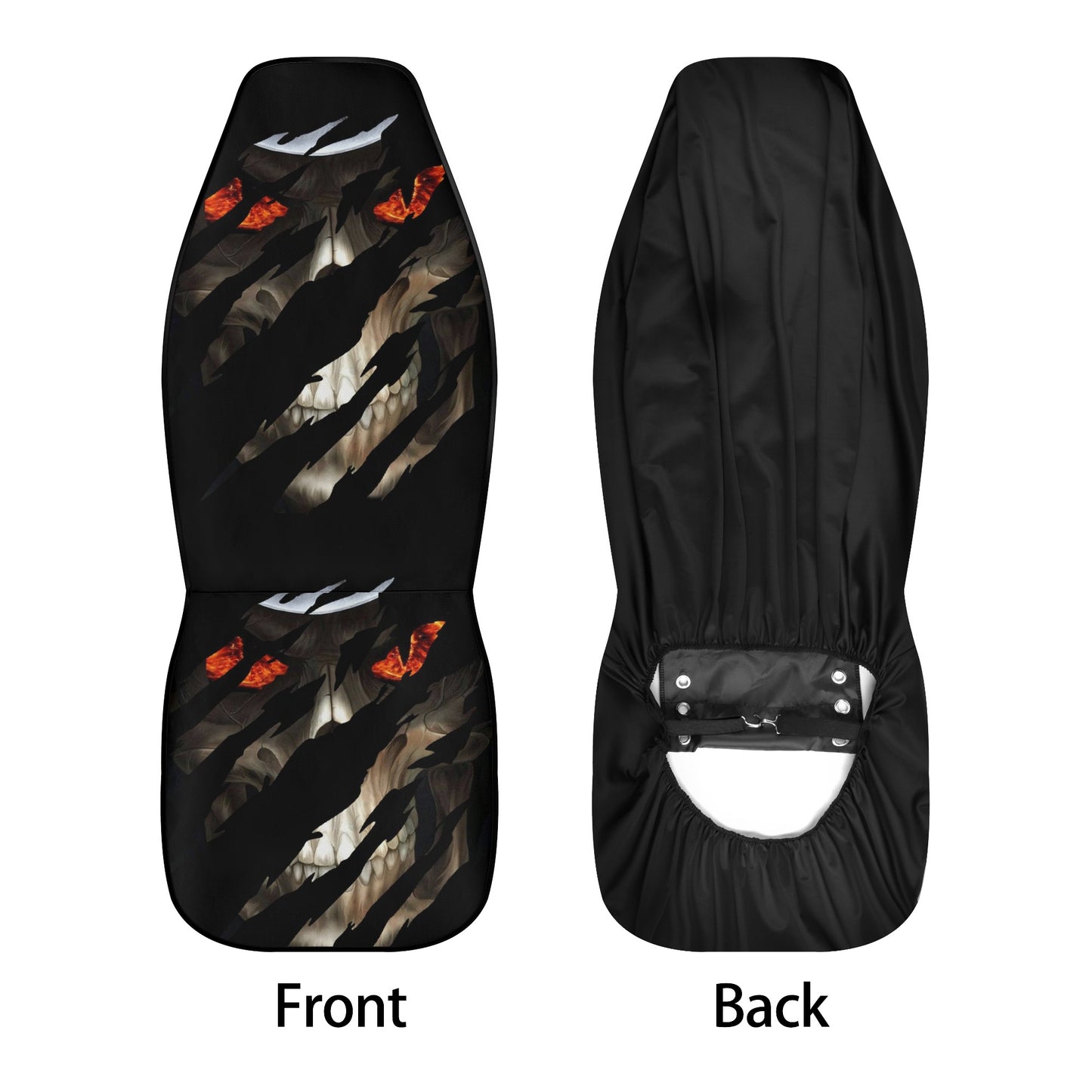Skeleton washable car seat covers, skeleton seat cover for car, skeleton car protector, goth slip-on seat covers, gothic skull mat for vehic