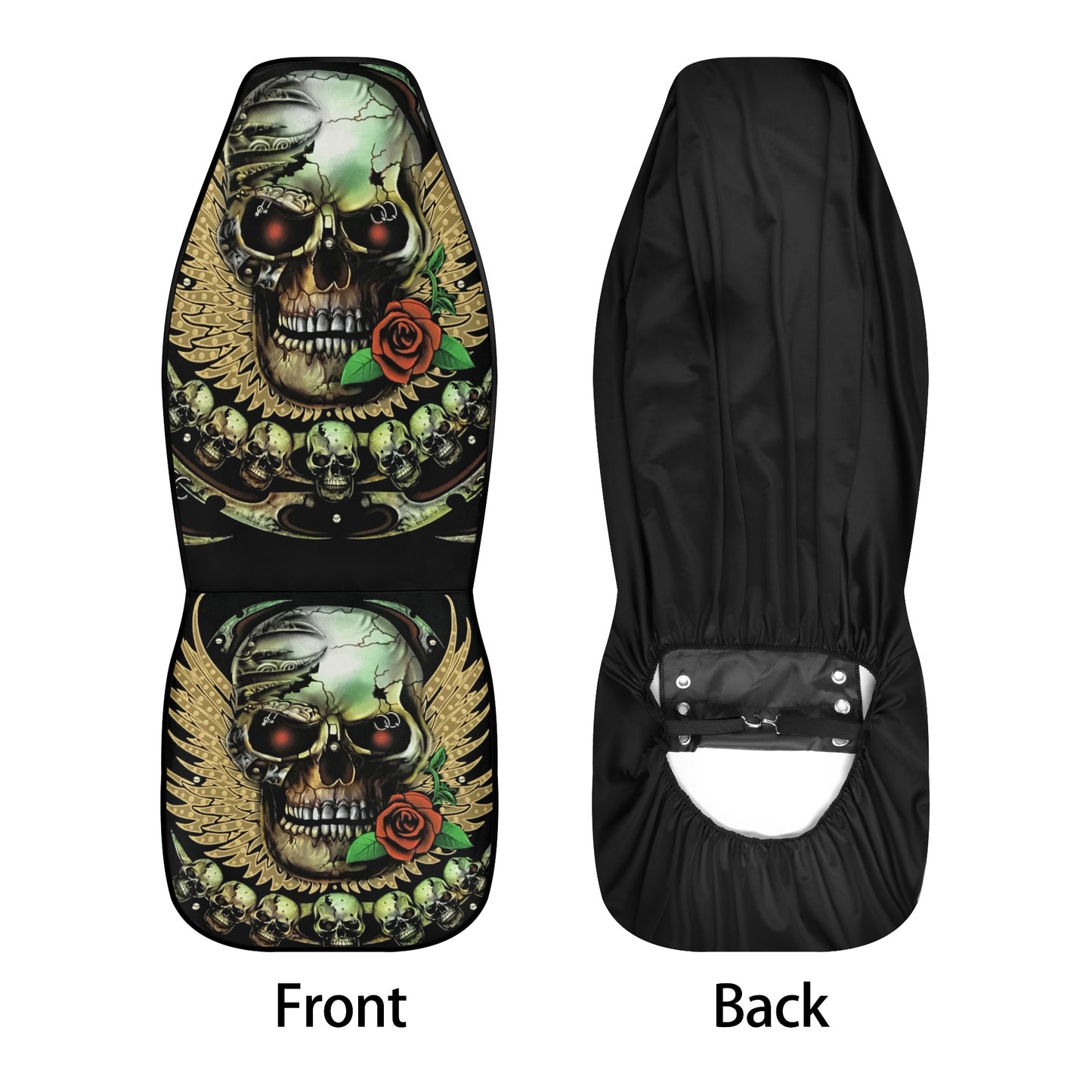 Candy skull seat cover for car, sugar skull girl car seat tool, floral skull seat cover protector, sugar skull car seat tool, day of the dea