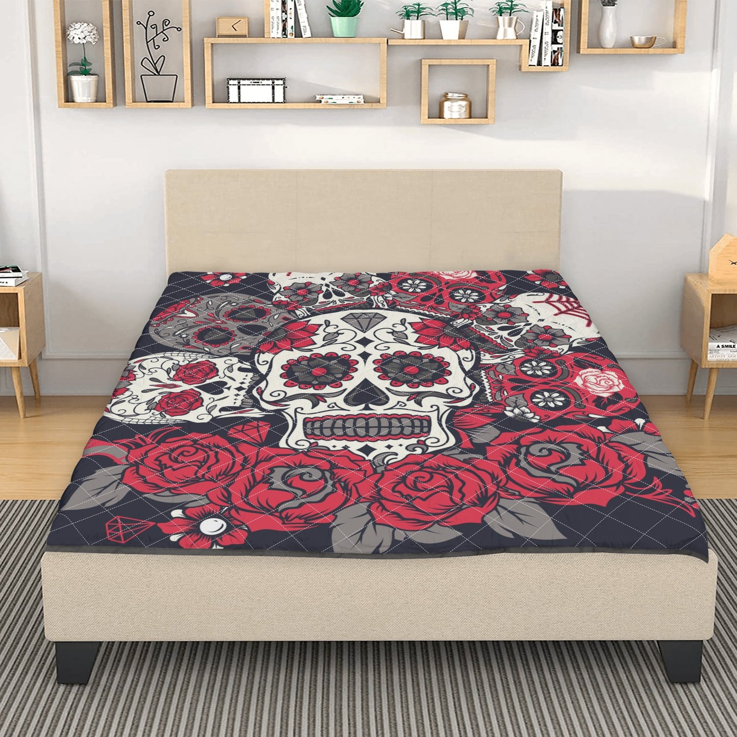 Sugar skull Quilt Bed