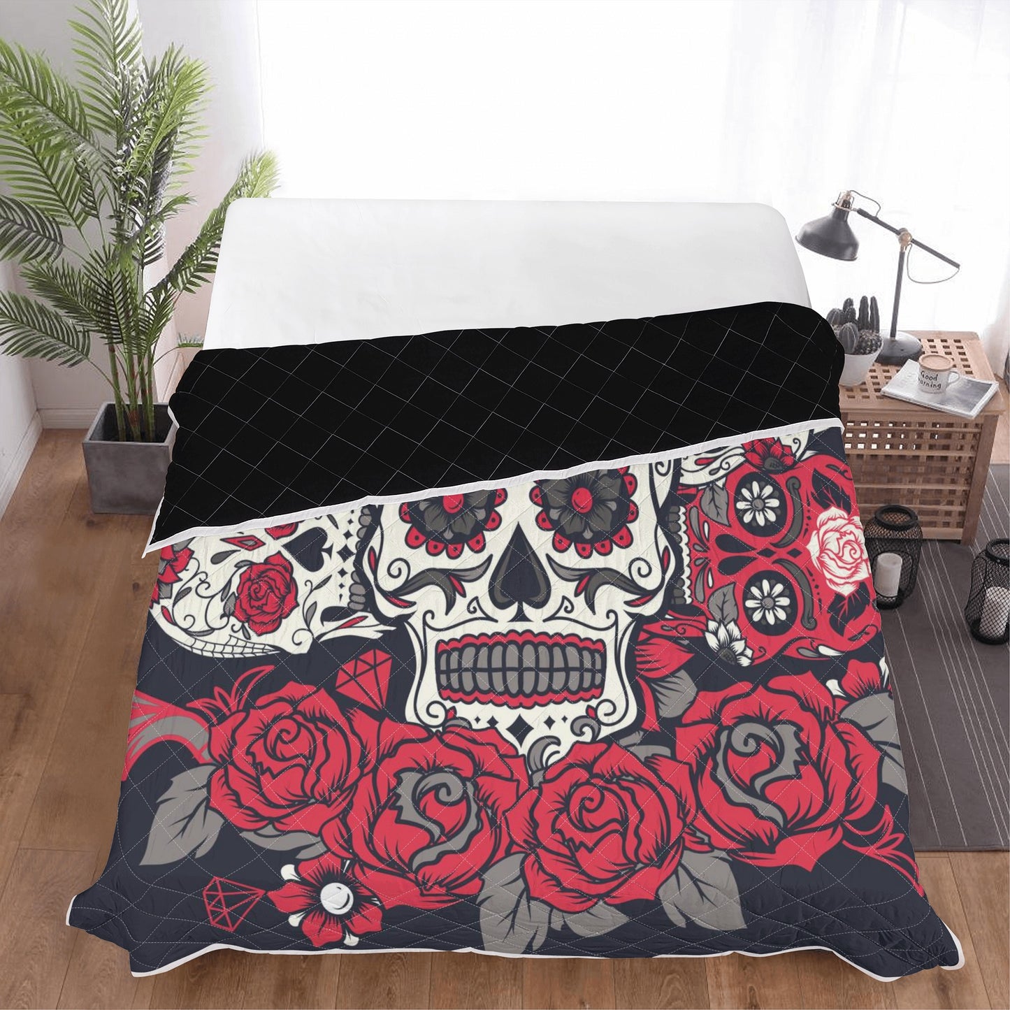 Sugar skull Quilt Bed