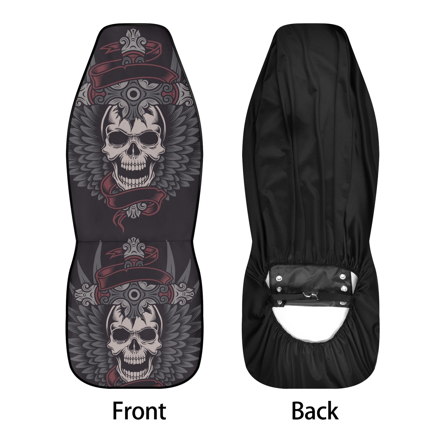 Goth car seat protector cover, horror car seat cushion cover, evil car protector, floral skull seat cover for car, punisher skull car seat p