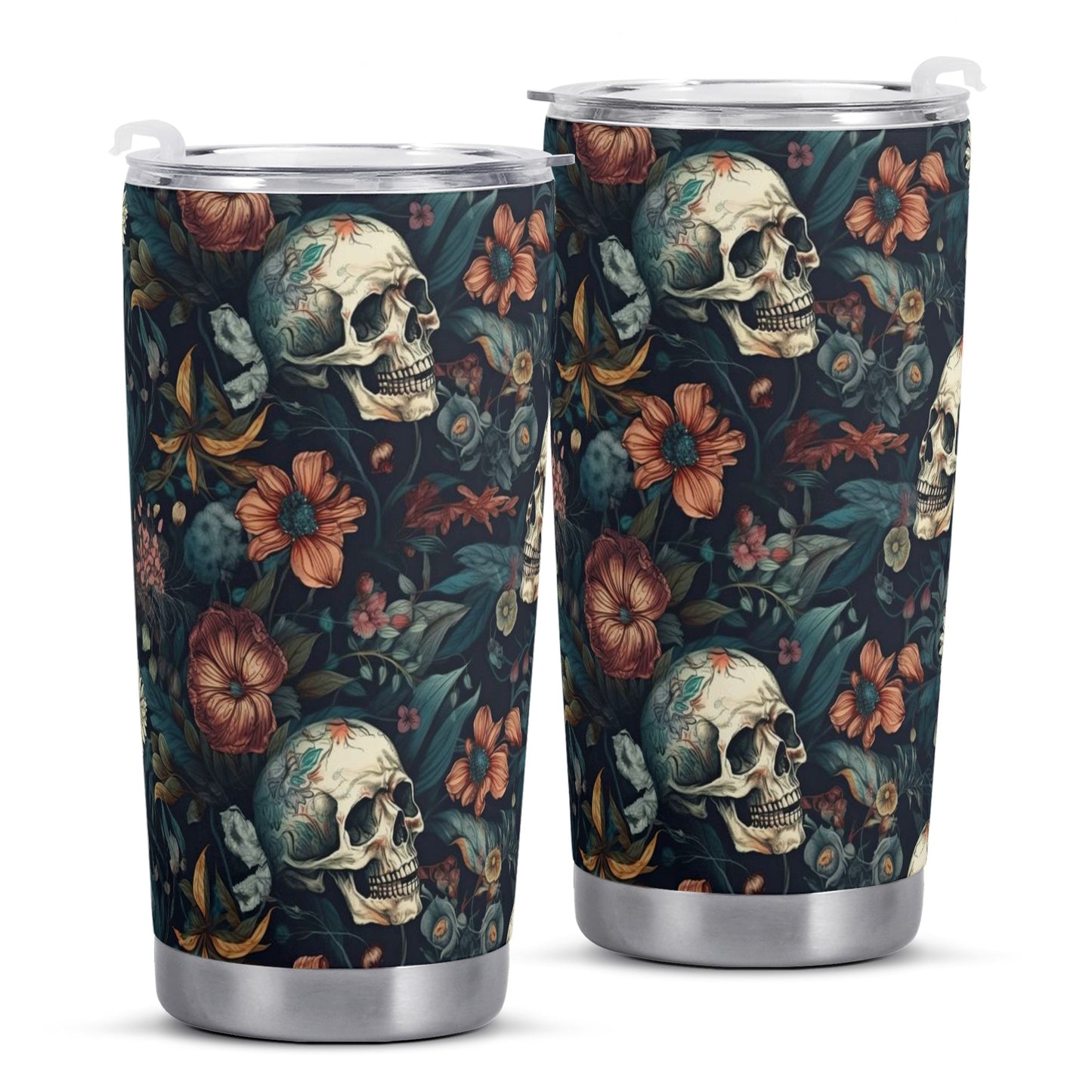 Sugar skull All Over Printing Car Cup