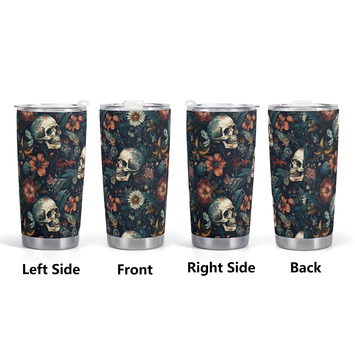 Sugar skull All Over Printing Car Cup