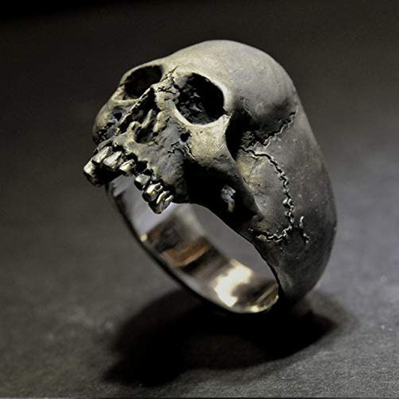 Hot Sale Style New Creative Simple Style Personalized Skull Ghost Head Domineering Men's Ring