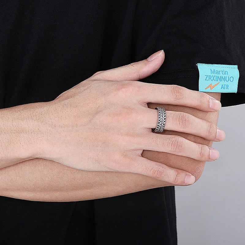 5/7/8mm Skull Ring Men Solid Stainless Steel Punk Rocker Boys Mens Rings Size 11/12 New Male Biker Jewelry Dropshipping Gift