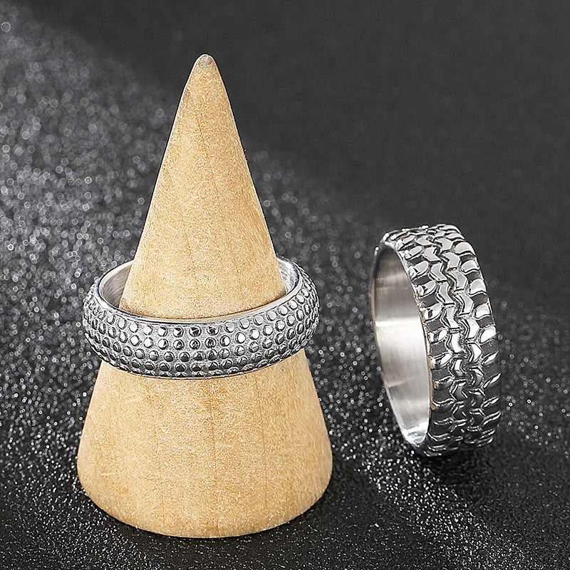 5/7/8mm Skull Ring Men Solid Stainless Steel Punk Rocker Boys Mens Rings Size 11/12 New Male Biker Jewelry Dropshipping Gift