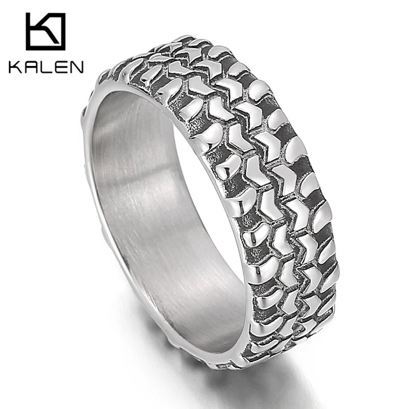 5/7/8mm Skull Ring Men Solid Stainless Steel Punk Rocker Boys Mens Rings Size 11/12 New Male Biker Jewelry Dropshipping Gift