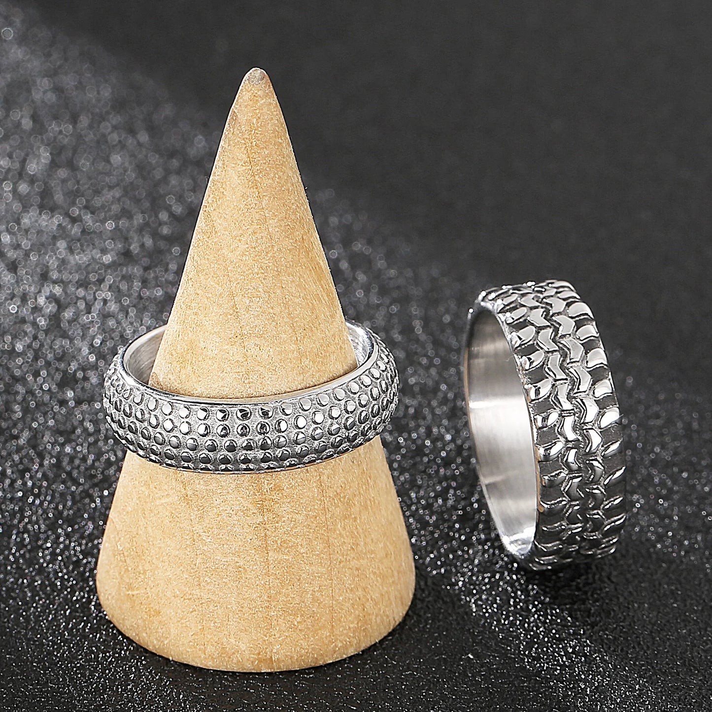 5/7/8mm Skull Ring Men Solid Stainless Steel Punk Rocker Boys Mens Rings Size 11/12 New Male Biker Jewelry Dropshipping Gift