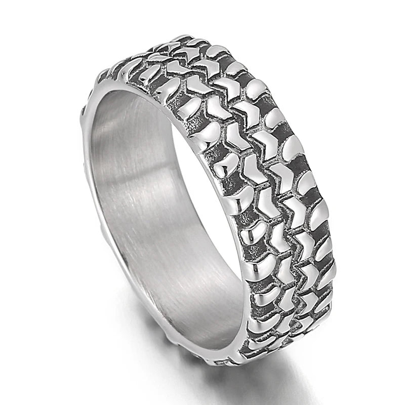 5/7/8mm Skull Ring Men Solid Stainless Steel Punk Rocker Boys Mens Rings Size 11/12 New Male Biker Jewelry Dropshipping Gift