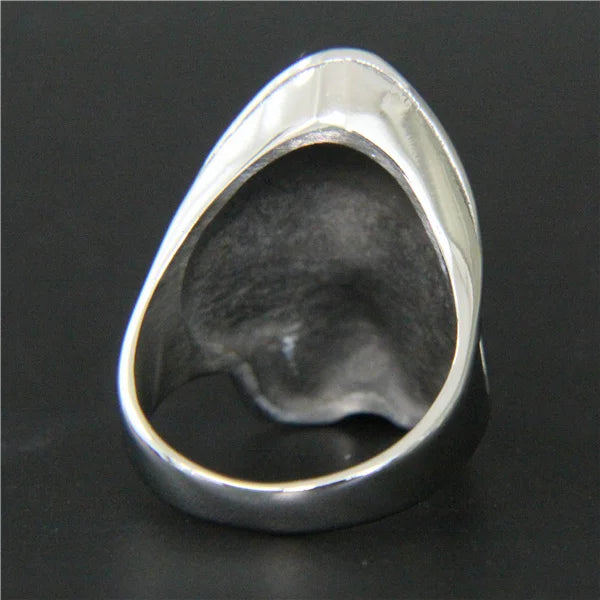 Skull Ring 316L Stainless Steel Hot Mens Ring Skeleton Biker Ring