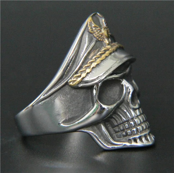 Skull Ring 316L Stainless Steel Hot Mens Ring Skeleton Biker Ring