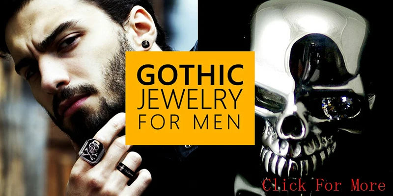 Gothic Skull Head Curb Chain Bracelets for Men Steampunk Bikers Skeleton Jewelry Massive Stainless Steel Men's Bracelet Dropship