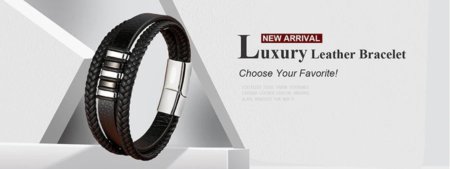 TYO Cool Style Men Leather Bracelets & Bangles Skull Owl Scorpion Snake Braided Wrap Stainless Steel Bracelets For Halloween
