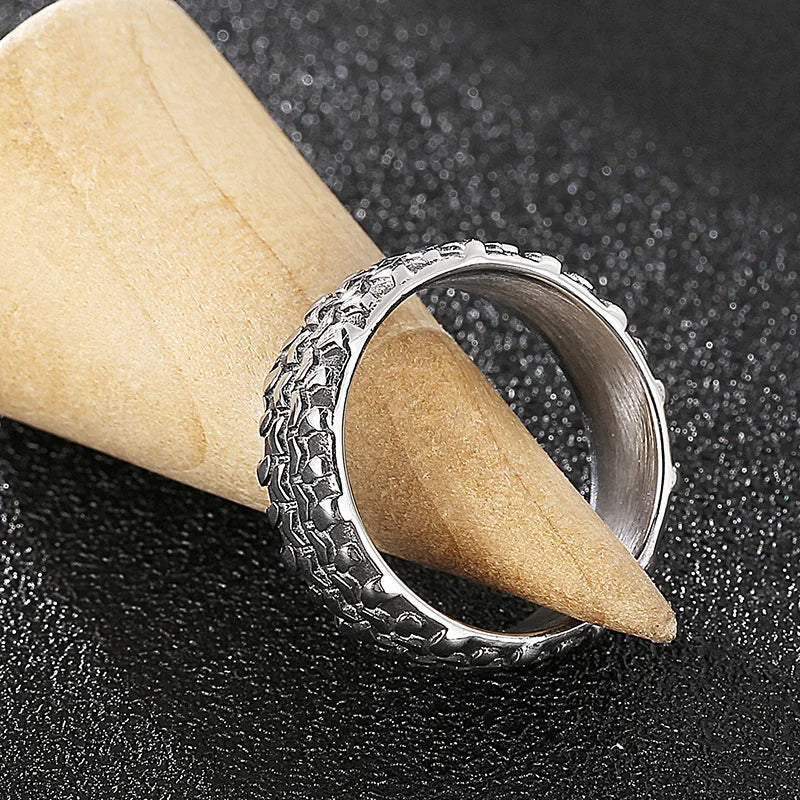 5/7/8mm Skull Ring Men Solid Stainless Steel Punk Rocker Boys Mens Rings Size 11/12 New Male Biker Jewelry Dropshipping Gift