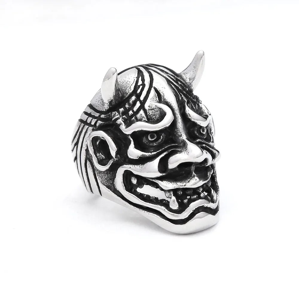 Vintage Gothic 316L Stainless Steel Skull Rings For Men Women Punk Hip Hop Motorcycle Band Jewelry Halloween Gifts Dropshipping