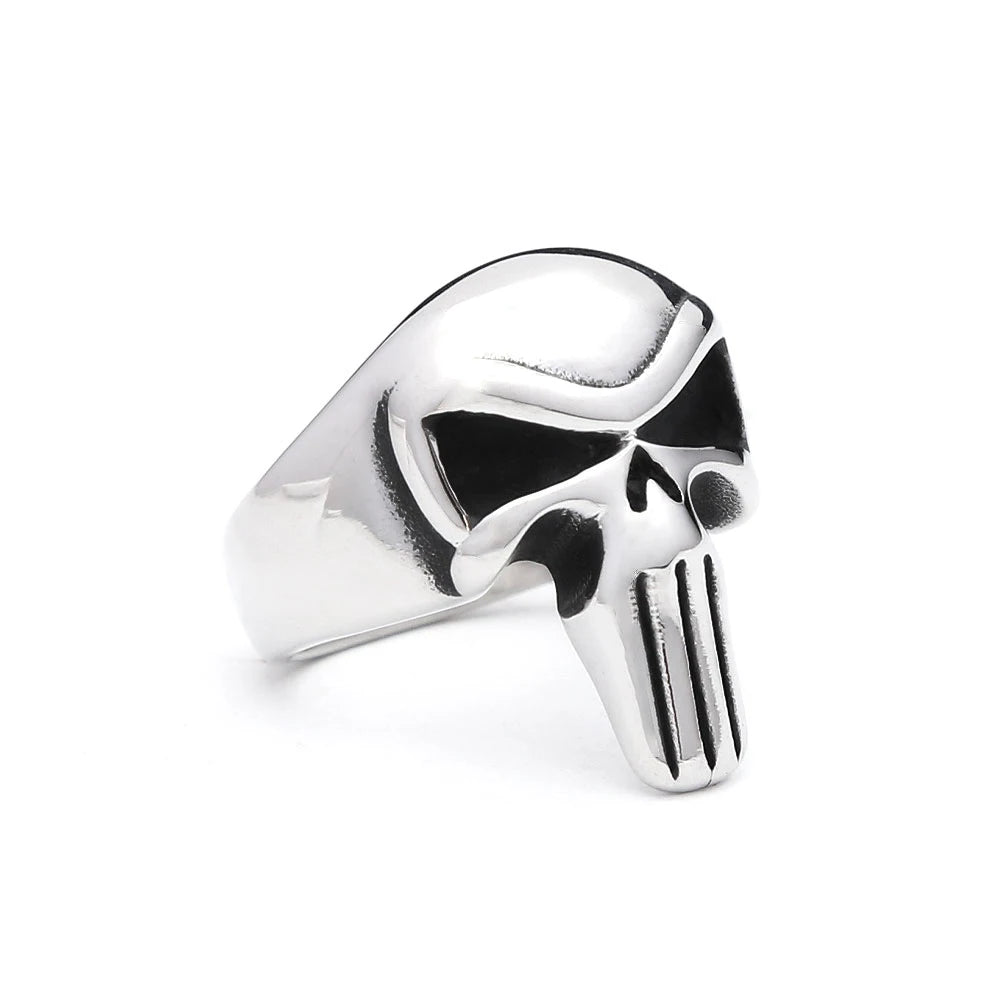 Vintage Gothic 316L Stainless Steel Skull Rings For Men Women Punk Hip Hop Motorcycle Band Jewelry Halloween Gifts Dropshipping
