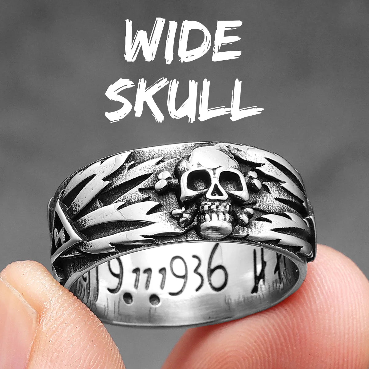 Domineering Skull Devil Men Rings Stainless Steel Women Jewelry Retro Punk New In Rock Gothic Fashion Accessories Gift Wholesale