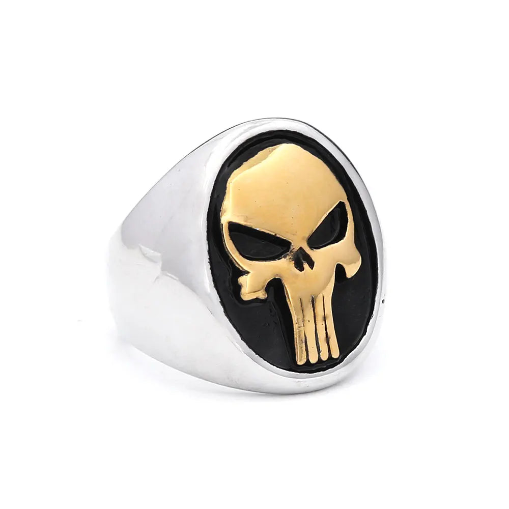Vintage Gothic 316L Stainless Steel Skull Rings For Men Women Punk Hip Hop Motorcycle Band Jewelry Halloween Gifts Dropshipping