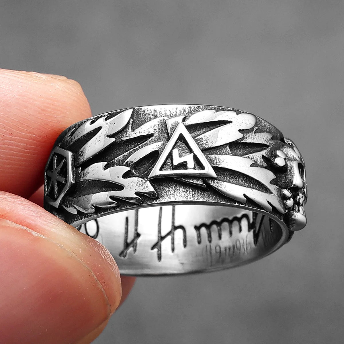 Domineering Skull Devil Men Rings Stainless Steel Women Jewelry Retro Punk New In Rock Gothic Fashion Accessories Gift Wholesale