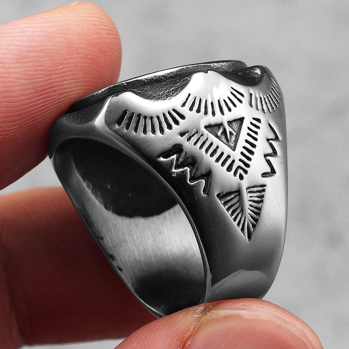 1936 Retro Stylish Skull Men Rings Stainless Steel Women Jewelry Punk Retro New In Rock Fashion Accessories Gift Wholesale