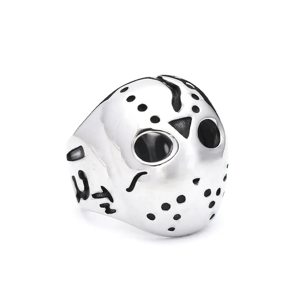 Vintage Gothic 316L Stainless Steel Skull Rings For Men Women Punk Hip Hop Motorcycle Band Jewelry Halloween Gifts Dropshipping