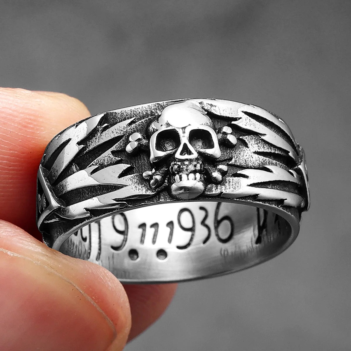 Domineering Skull Devil Men Rings Stainless Steel Women Jewelry Retro Punk New In Rock Gothic Fashion Accessories Gift Wholesale