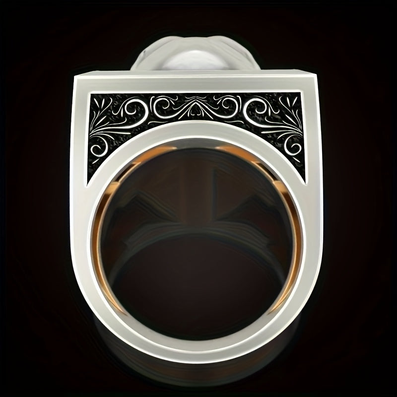 Vintage Hip-Hop Skull Head Design Two-Tone Fashion Ring Party, with Hidden Storage Box, Luxury Jewelry, Daily Gift - The Perfect Gift for Her/His