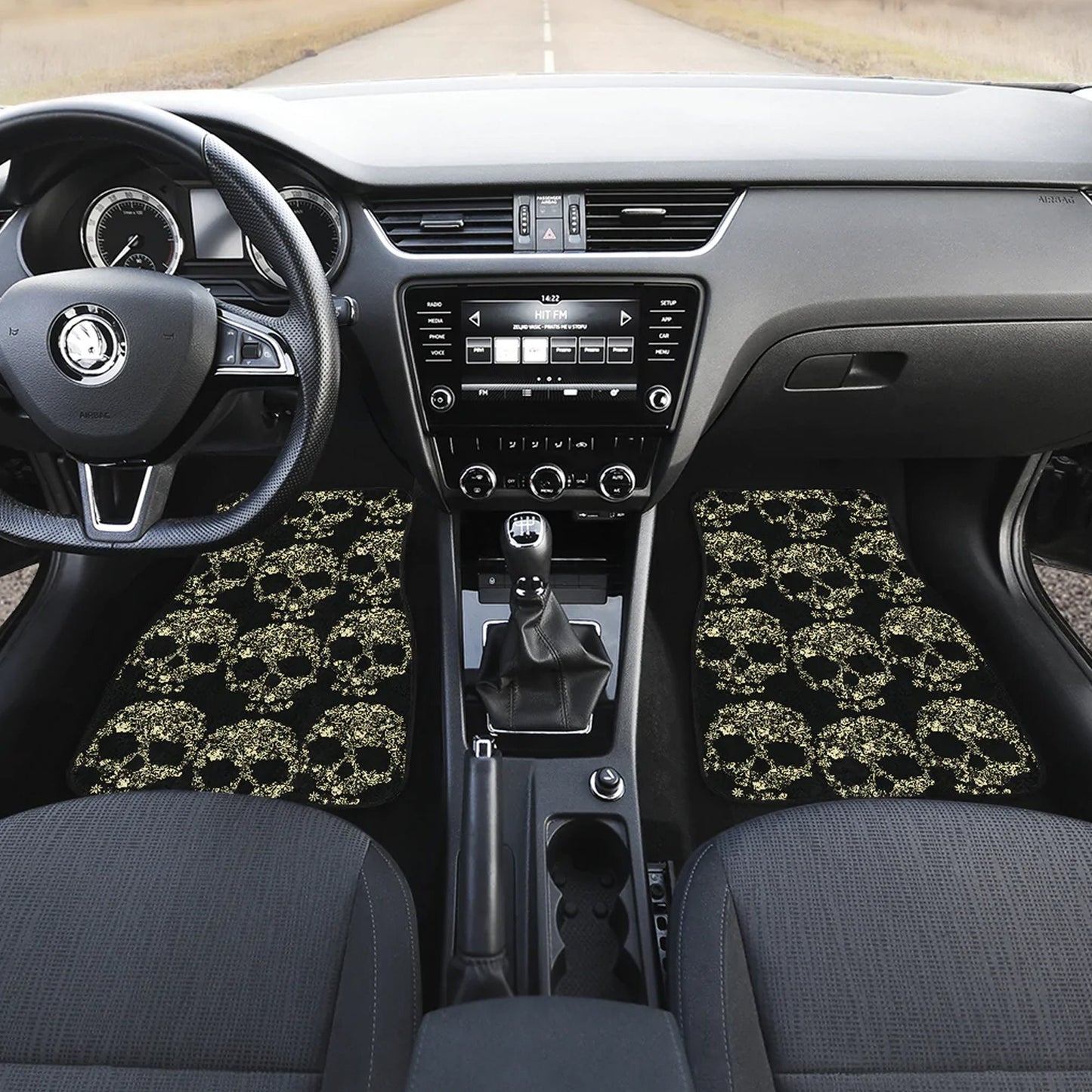 Sugar skull Car Seat Covers car mats, Sugar skull car seat protector car mats, Day of the dead gothic skulls car seat protector covers mats