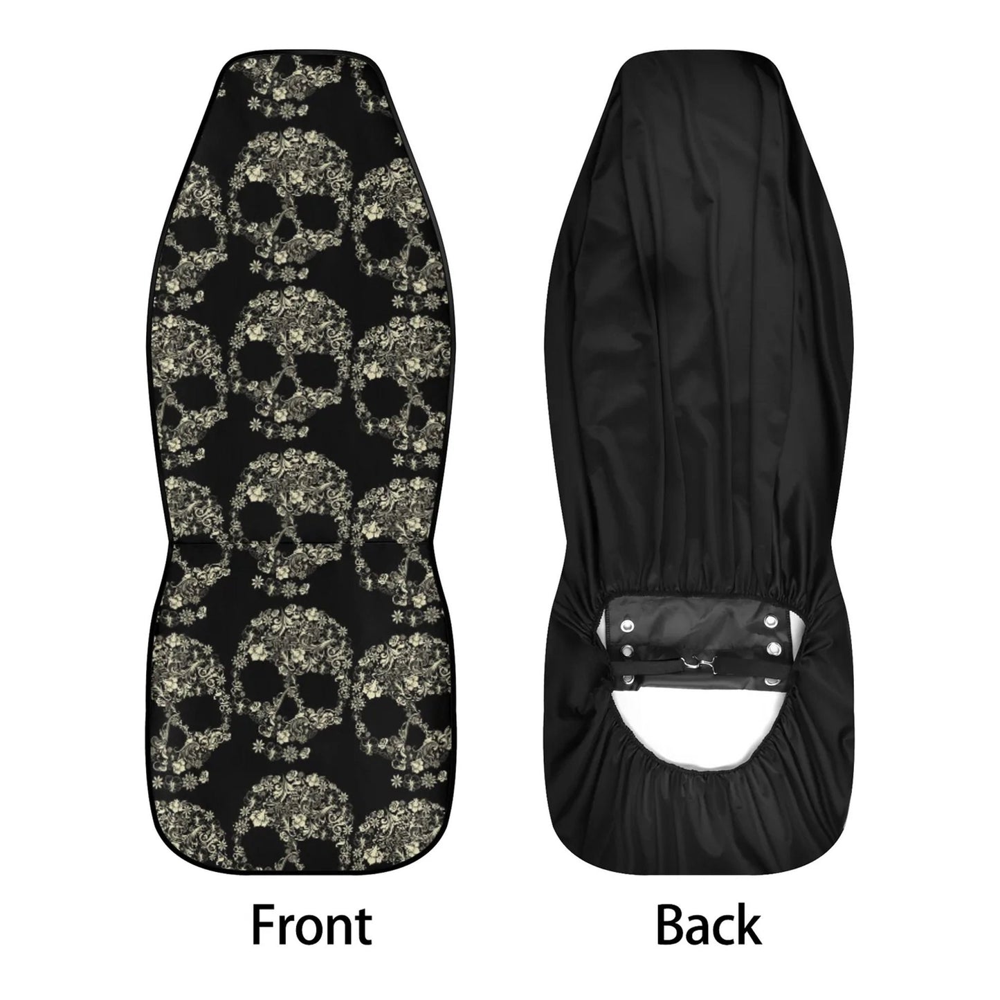 Sugar skull Car Seat Covers car mats, Sugar skull car seat protector car mats, Day of the dead gothic skulls car seat protector covers mats
