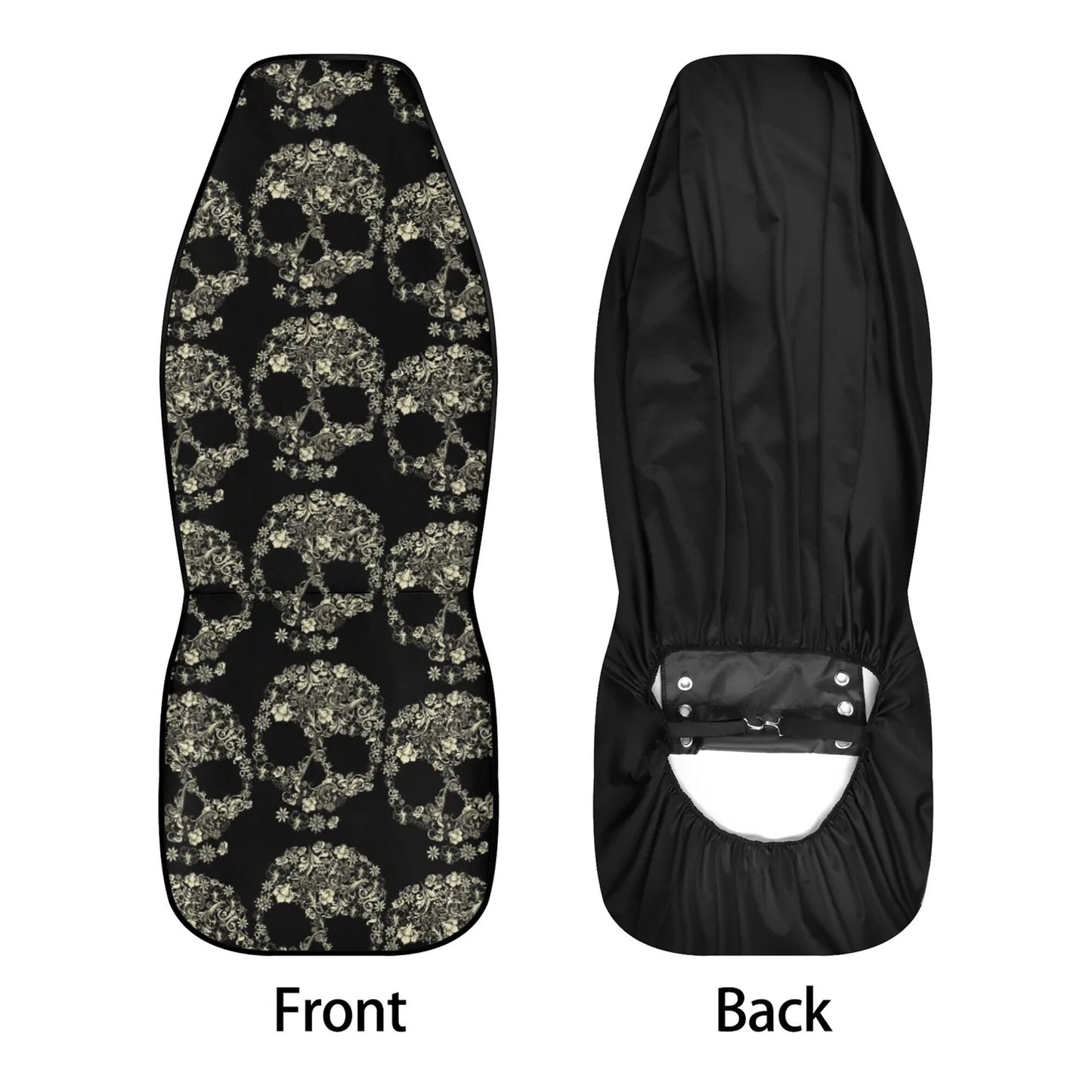 Sugar skull Car Seat Covers car mats, Sugar skull car seat protector car mats, Day of the dead gothic skulls car seat protector covers mats