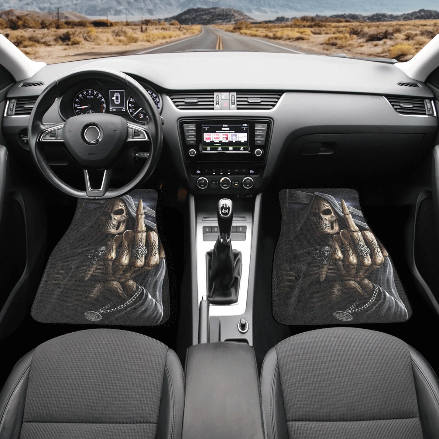 Skull Car Seat Cover car mat Halloween death seat cover mat ghost car seat protector cover Death skull mat skeleton car mat seat protector