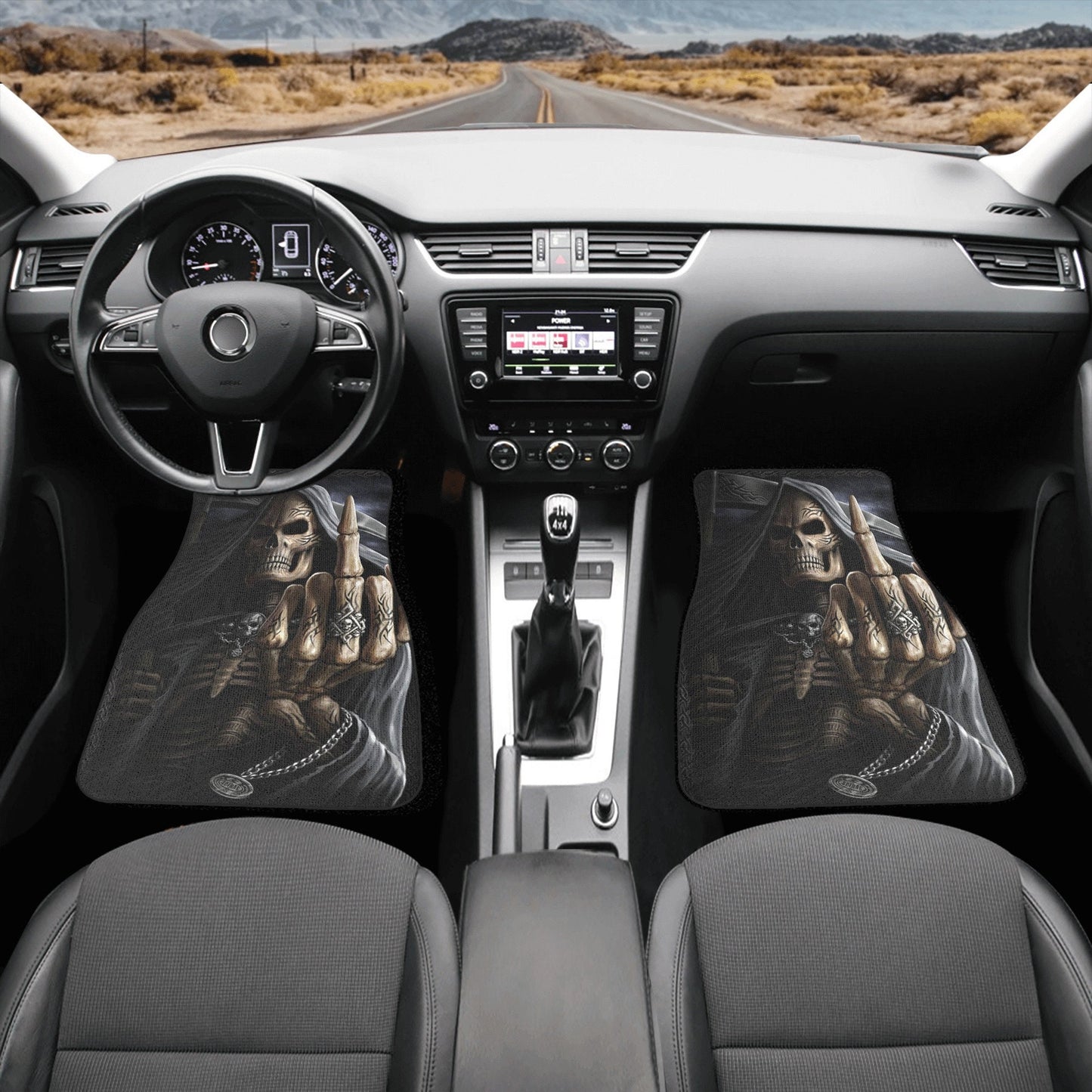 Skull Car Seat Cover car mat Halloween death seat cover mat ghost car seat protector cover Death skull mat skeleton car mat seat protector