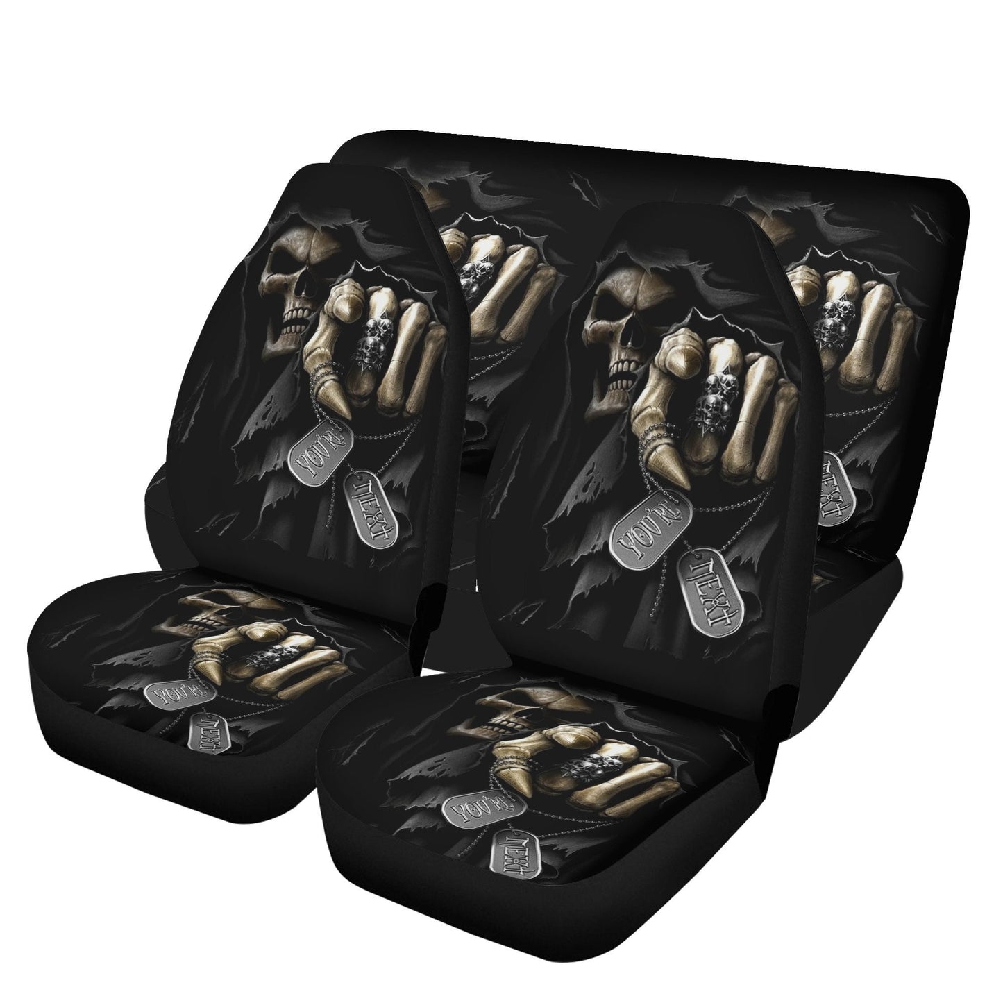 You're next Grim reaper Skull Car Seat Cover car mat Halloween seat cover mat skull car seat protectorskel eton car mat skull seat protector