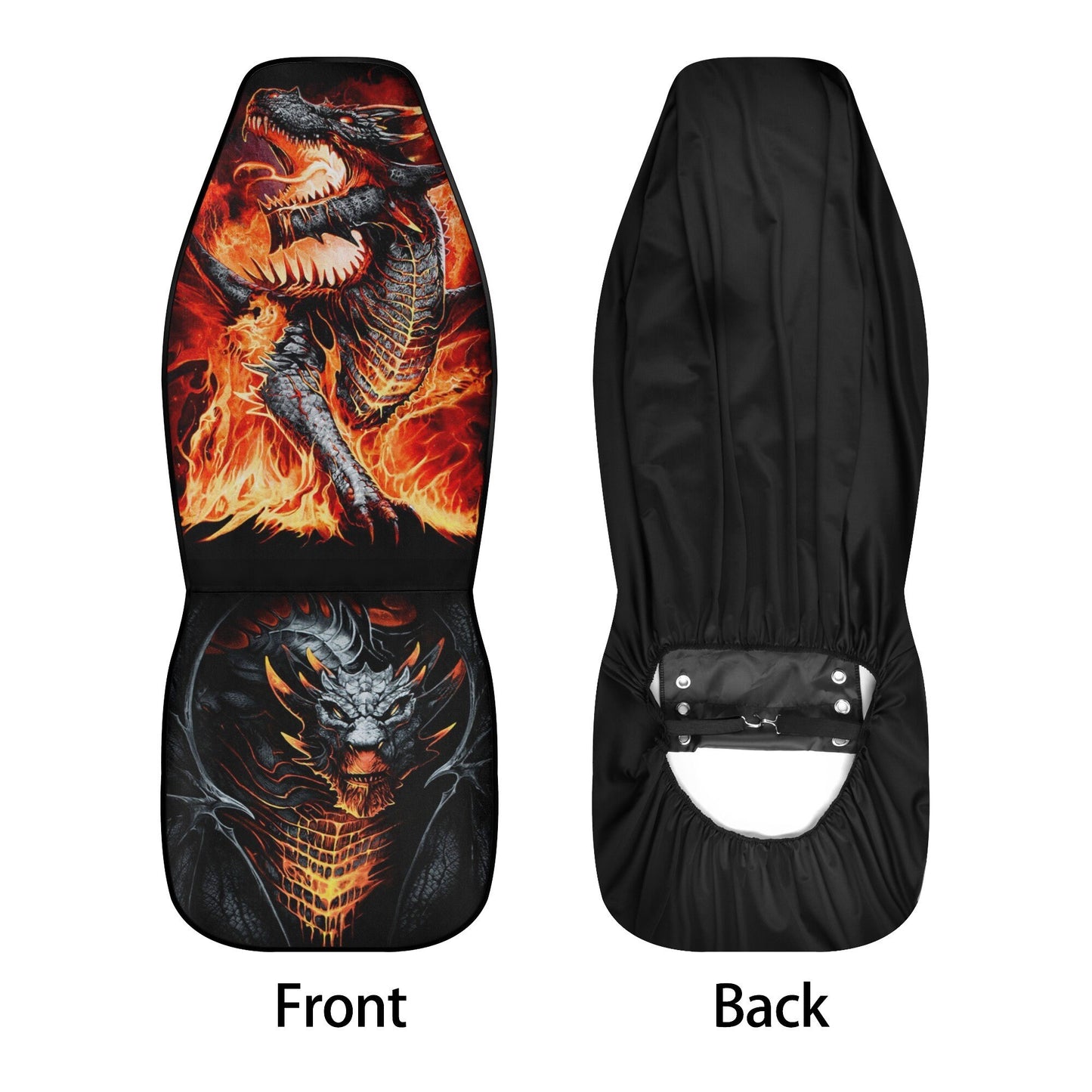 Dragon Skull Car Seat Cover car mat Halloween Gothic seat cover mat protector Grim reaper car seat skull mat skeleton car mat seat protector