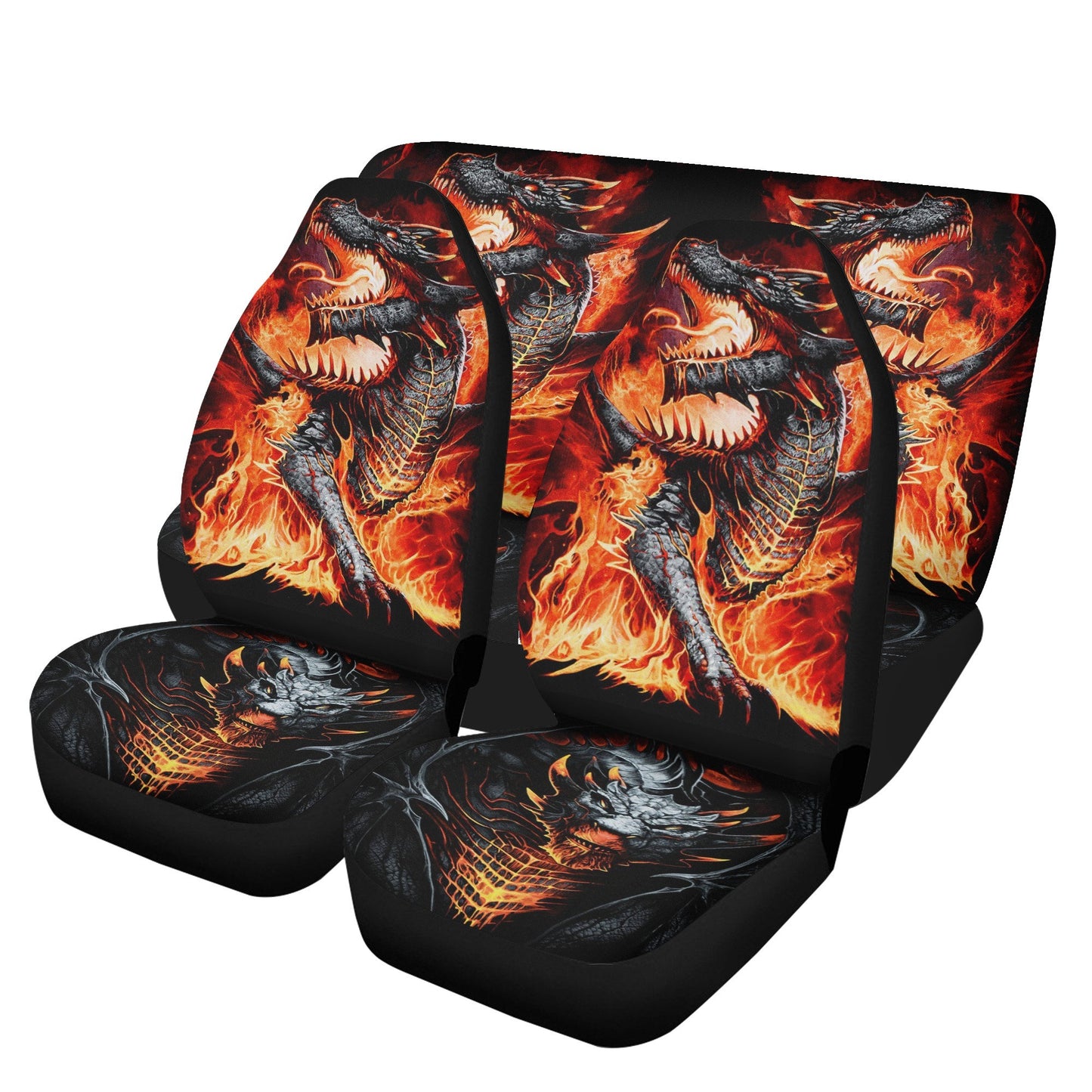 Dragon Skull Car Seat Cover car mat Halloween Gothic seat cover mat protector Grim reaper car seat skull mat skeleton car mat seat protector