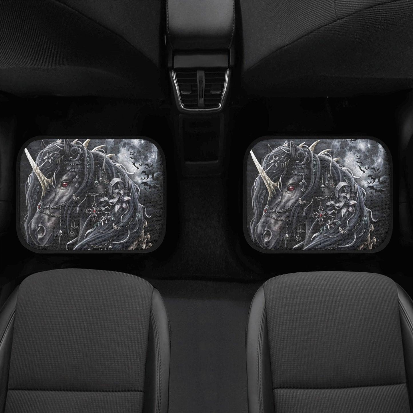 Horse Skull Car Seat Cover car mat Skeleton death seat cover mat Gothic horse skull car seat protector skull mat skeleton car mat seat cover