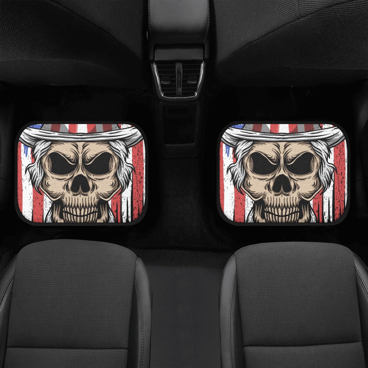 Skull Car Seat Cover car mat full set, American skull seat cover mat for car, skull seat cover for car, gothic skull car mat seat protector