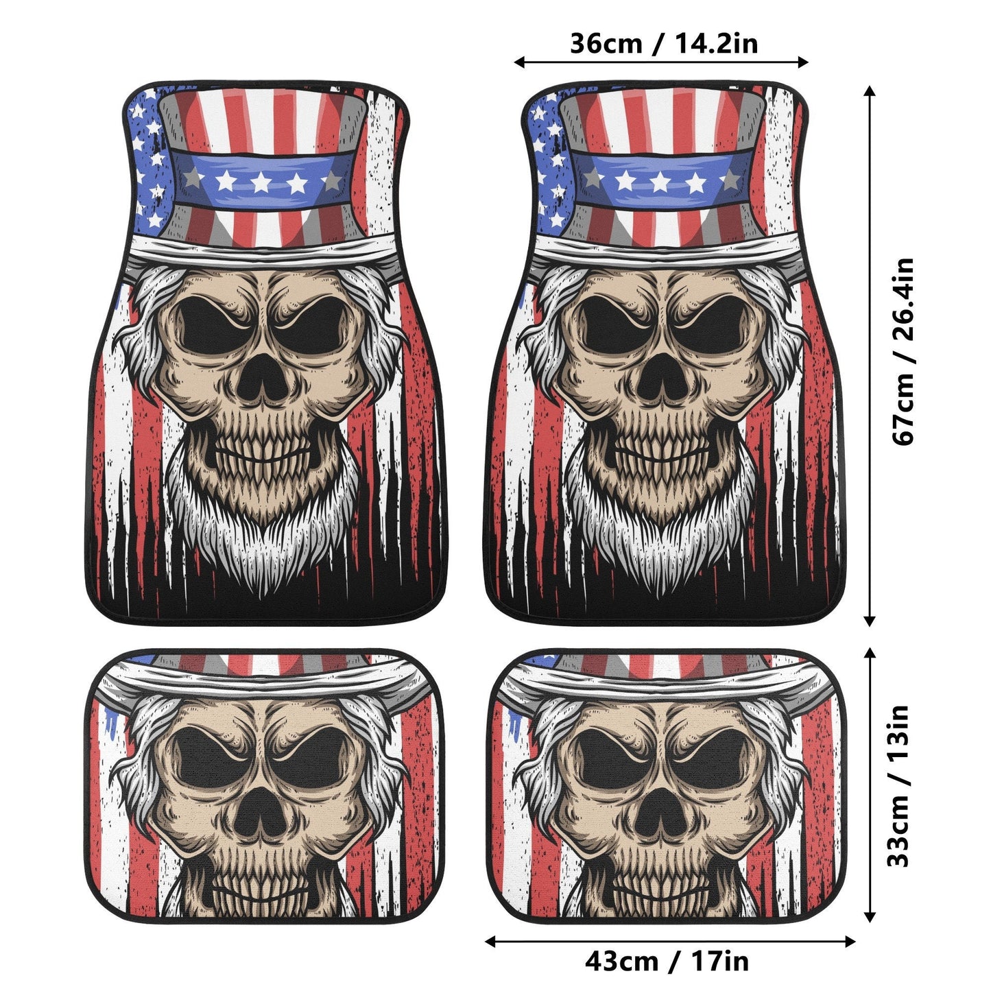 Skull Car Seat Cover car mat full set, American skull seat cover mat for car, skull seat cover for car, gothic skull car mat seat protector