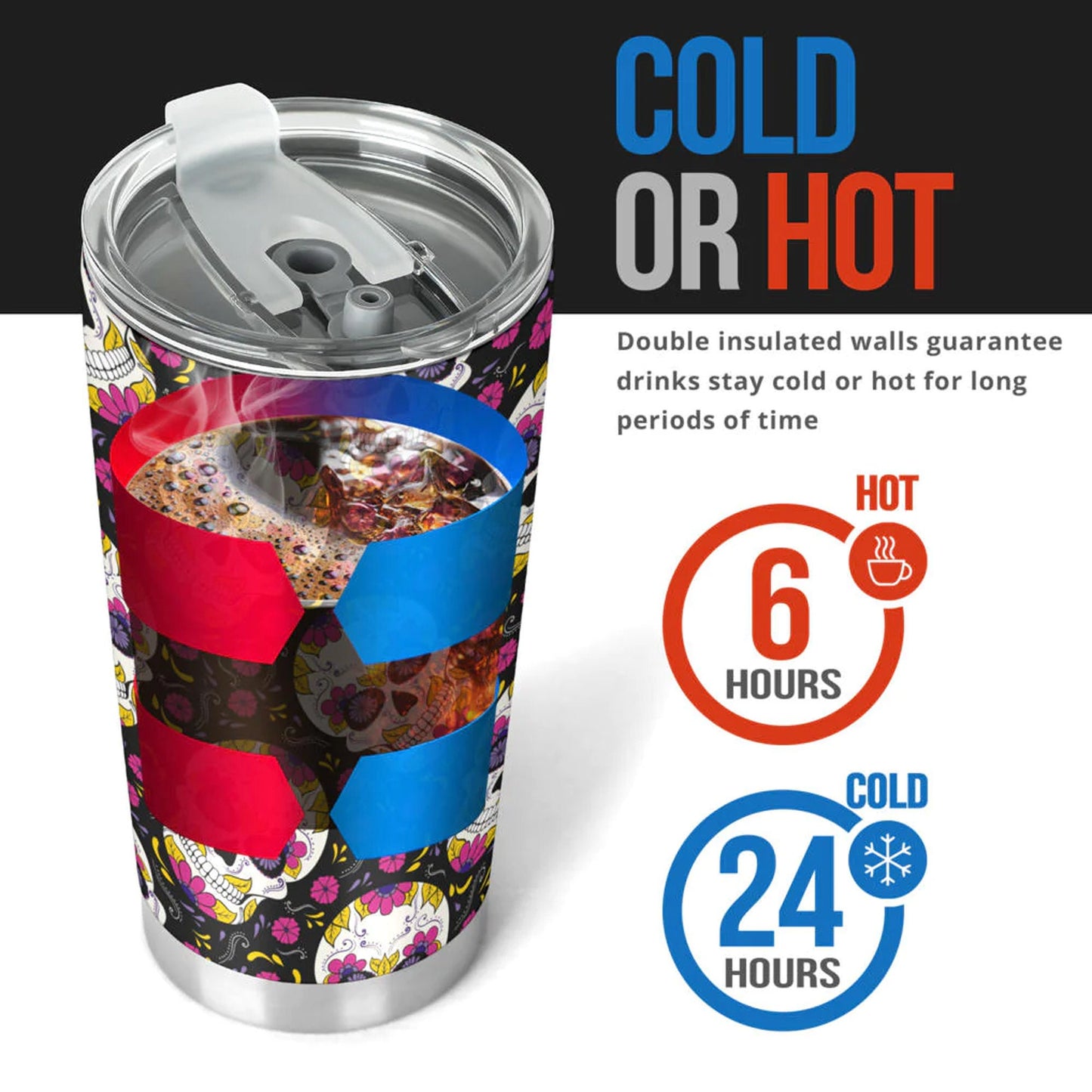 Dia de los muertos skull tumbler, sugar skull cup mug tumblr, Candy skull tumbler, skull tumbler mug cup, skeleton gothic mug cup tumbler