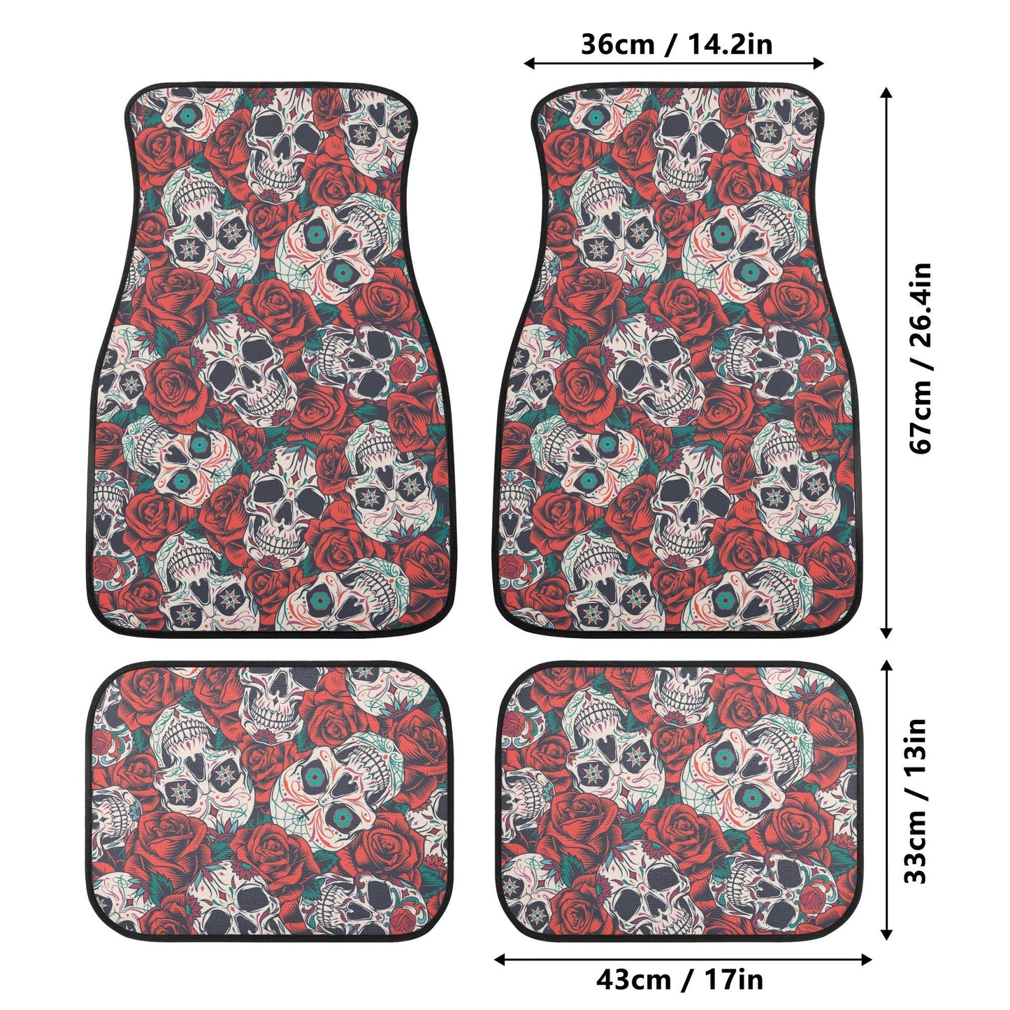 Mexico calaveras candy skull Car Seat Covers car mats, day of the dead car seat cover mats, dia de los muertos car accessories covers mats