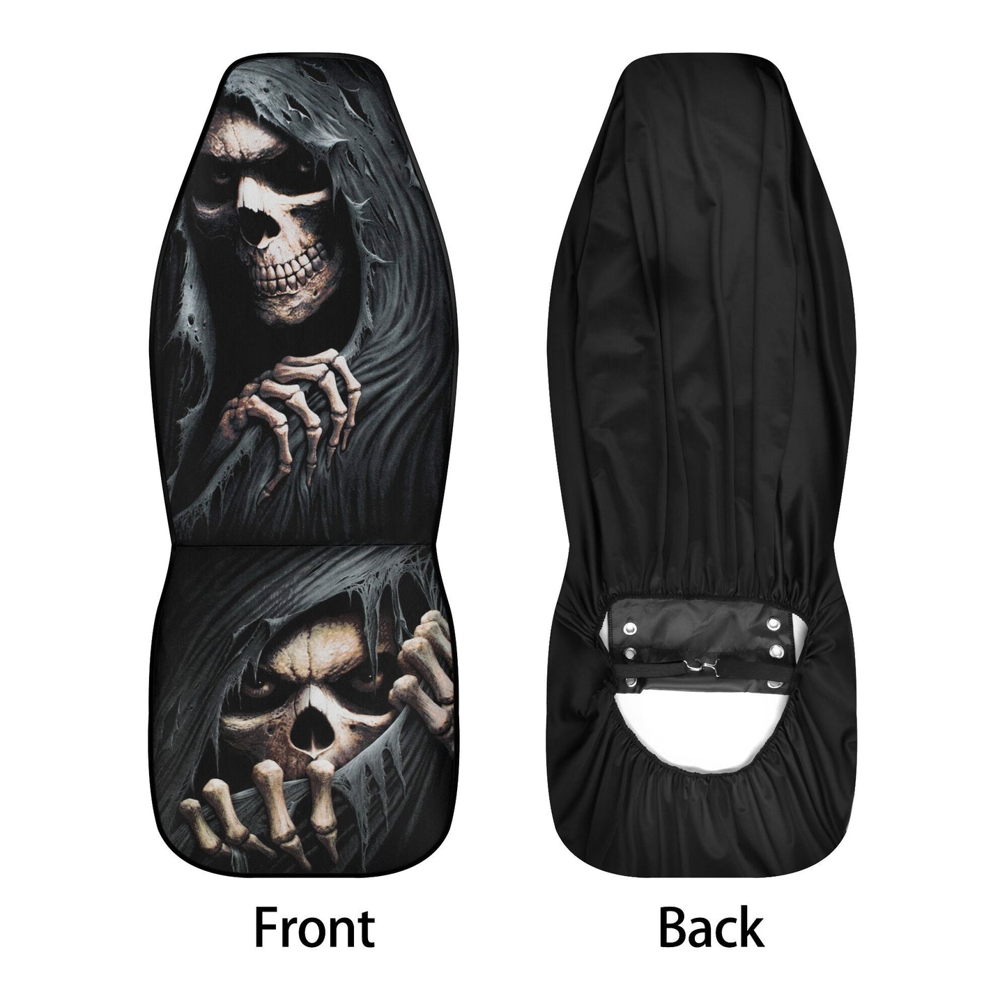 Grim reaper skull Car Seat Cover car mat, Halloween death car seat cover mat ghost skull car seat protector covers mat skeleton car mats