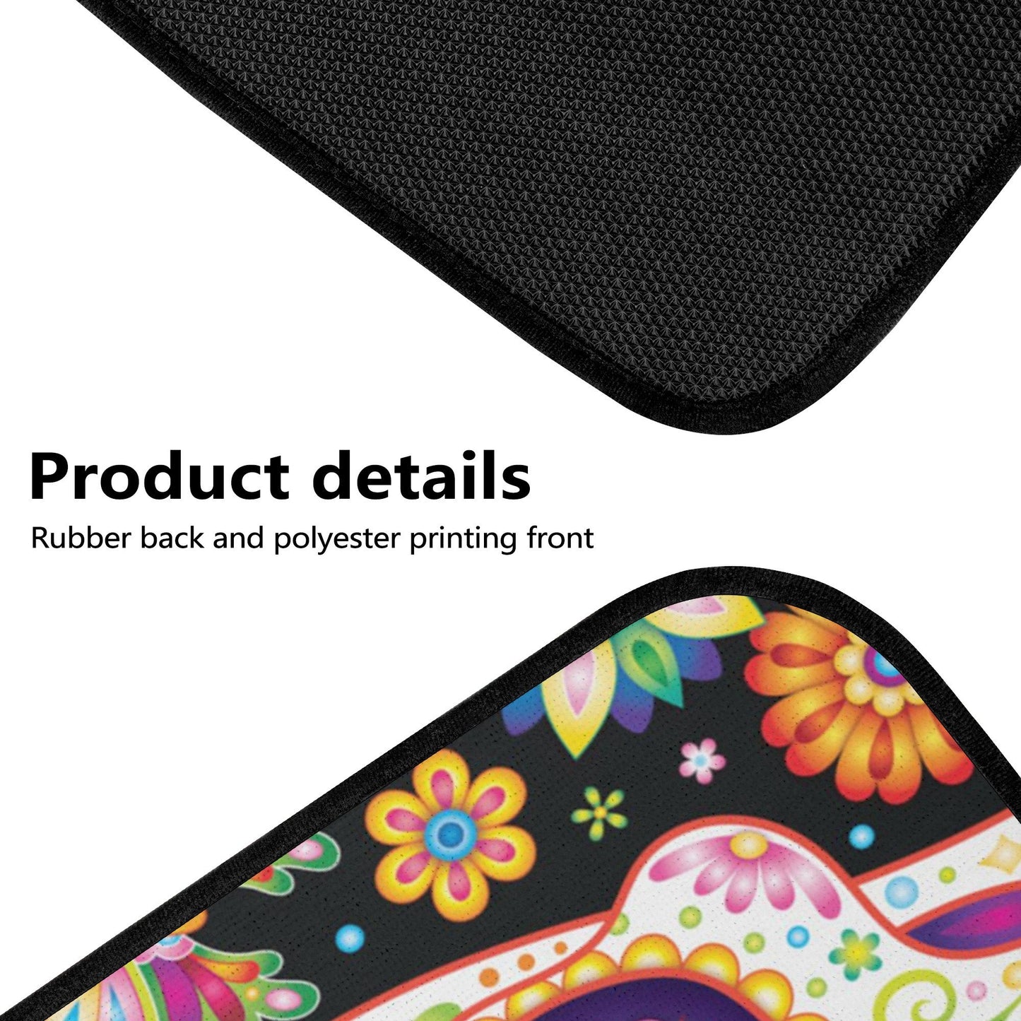 Sugar skull seat cover for car, day of the dead car seat cover car mat, Calaveras mexican skull car seat protector skull seat cover for car