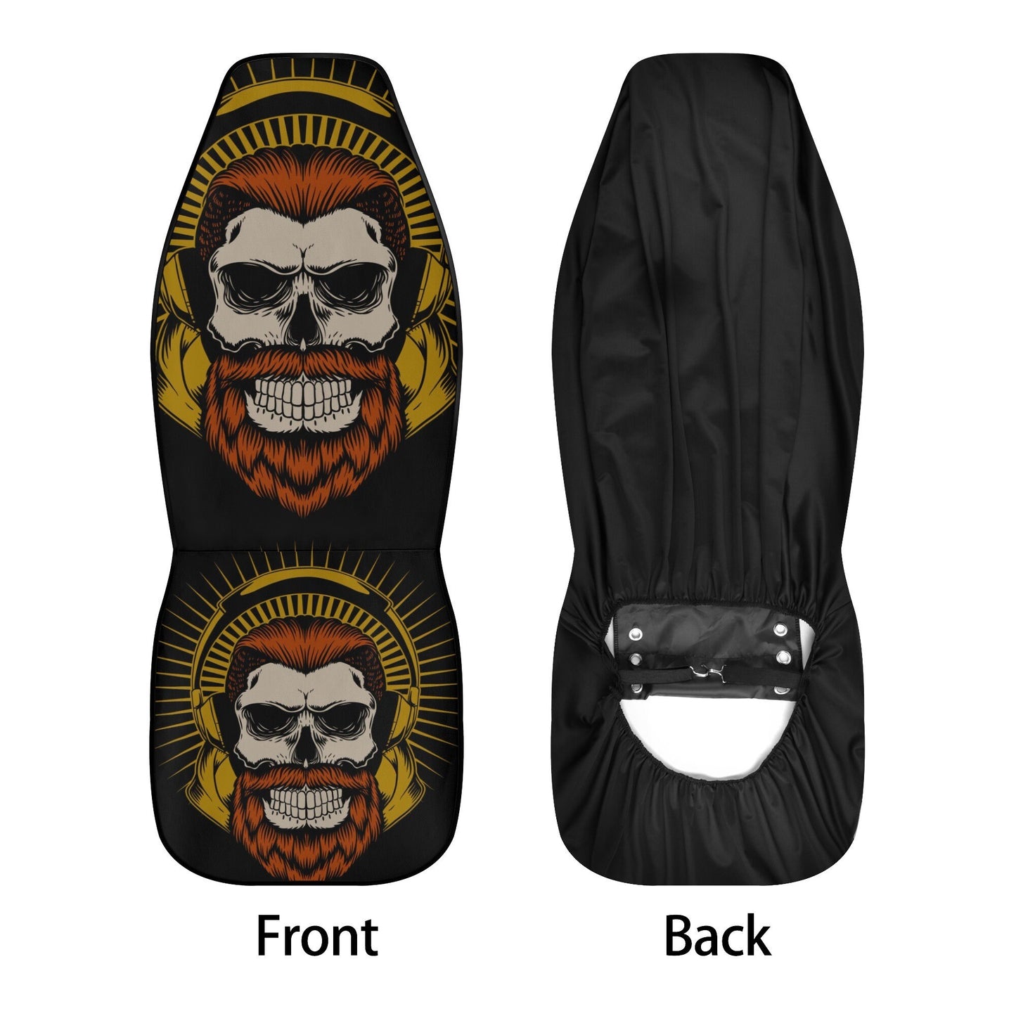 Gothic Car Seat Cover skull car mat, Halloween skull seat cover mat for car skeleton seat protector cover mat for car, horror car seat cover