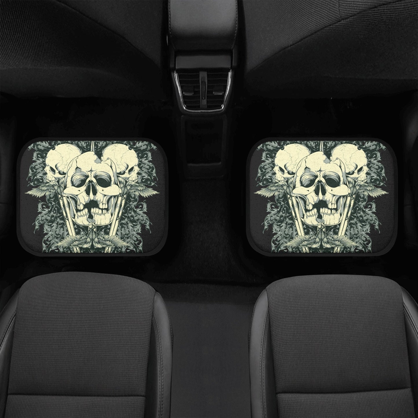 Grim reaper Car Seat Cover skull car mat Halloween skull seat cover mat for car Death seat protector cover mat for car, ghost car seat cover