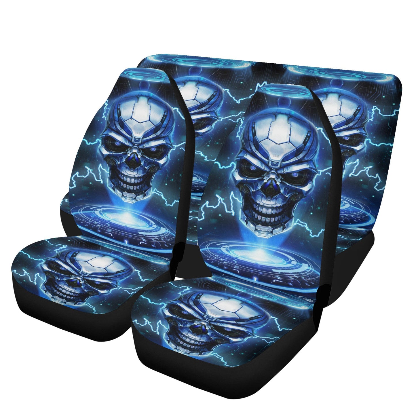 Grim reaper Car Seat Cover skull car mat Halloween skull seat cover mat for car Flaming skull seat cover mat for car, ghost car seat cover