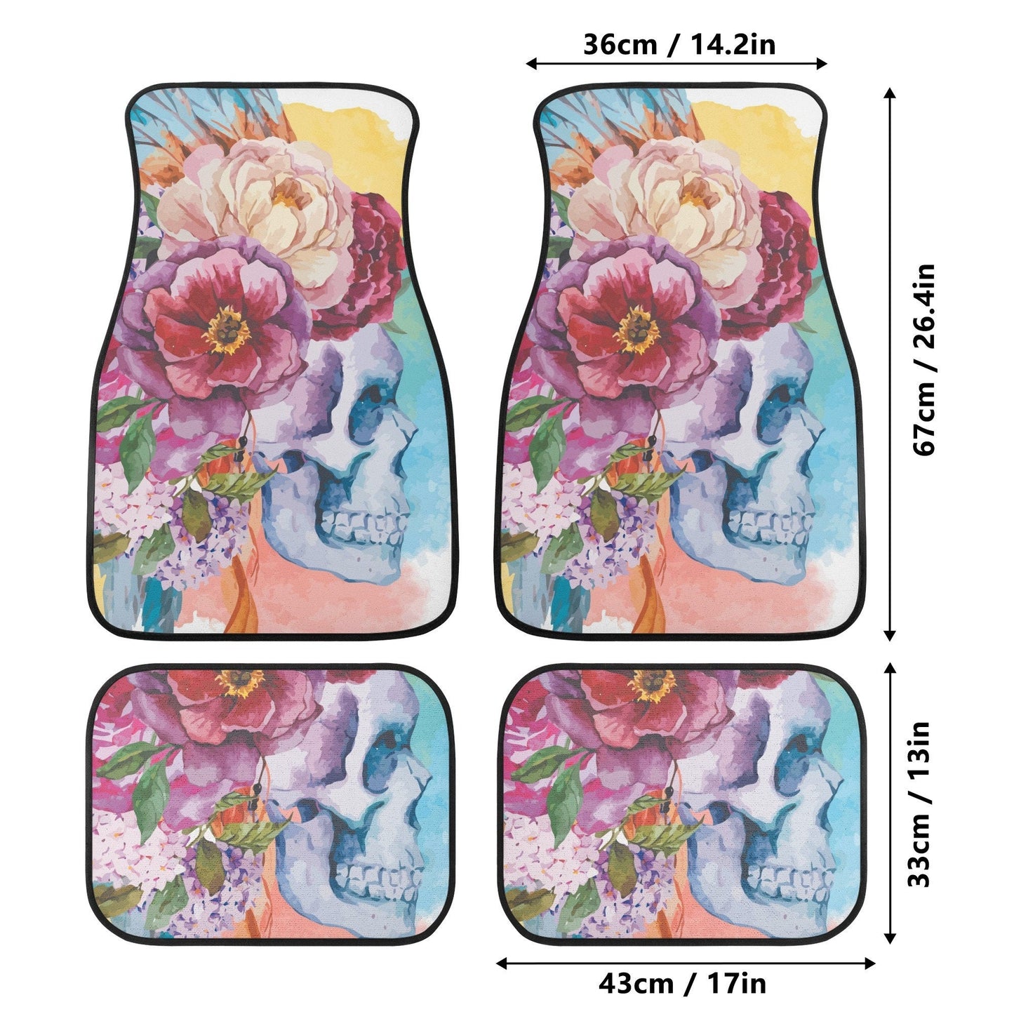 Skull Car Seat Cover car mat Halloween death seat cover mat ghost car seat protector cover Death skull mat skeleton car mat seat protector